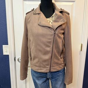 Listicle Women's Brown Leather Jacket